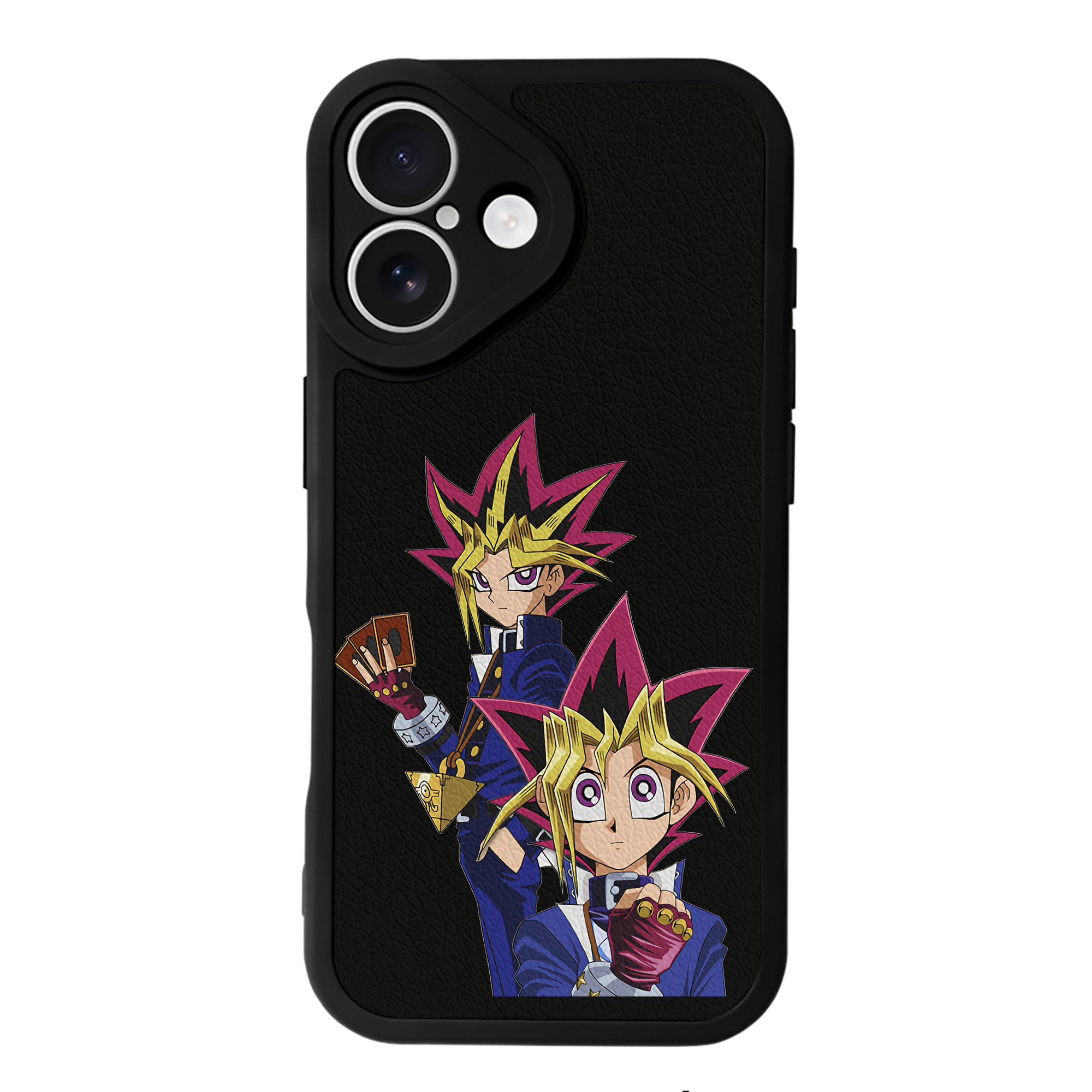 遊☆戯☆王 Yu-Gi-Oh! 【iPhone 16シリーズ対応】シリコンスマホケース（レザー調） 材質：シリコン